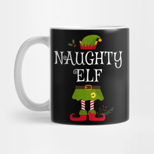 Naughty Elf Shirt , Family Matching Group Christmas Shirt, Matching T Shirt for Family, Family Reunion Shirts Mug